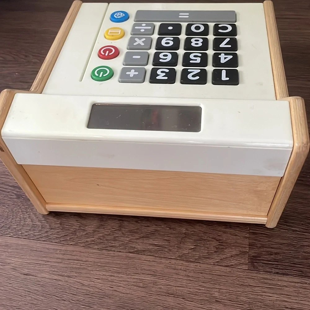IKEA DUKTIG WOODEN TOY CASH REGISTER